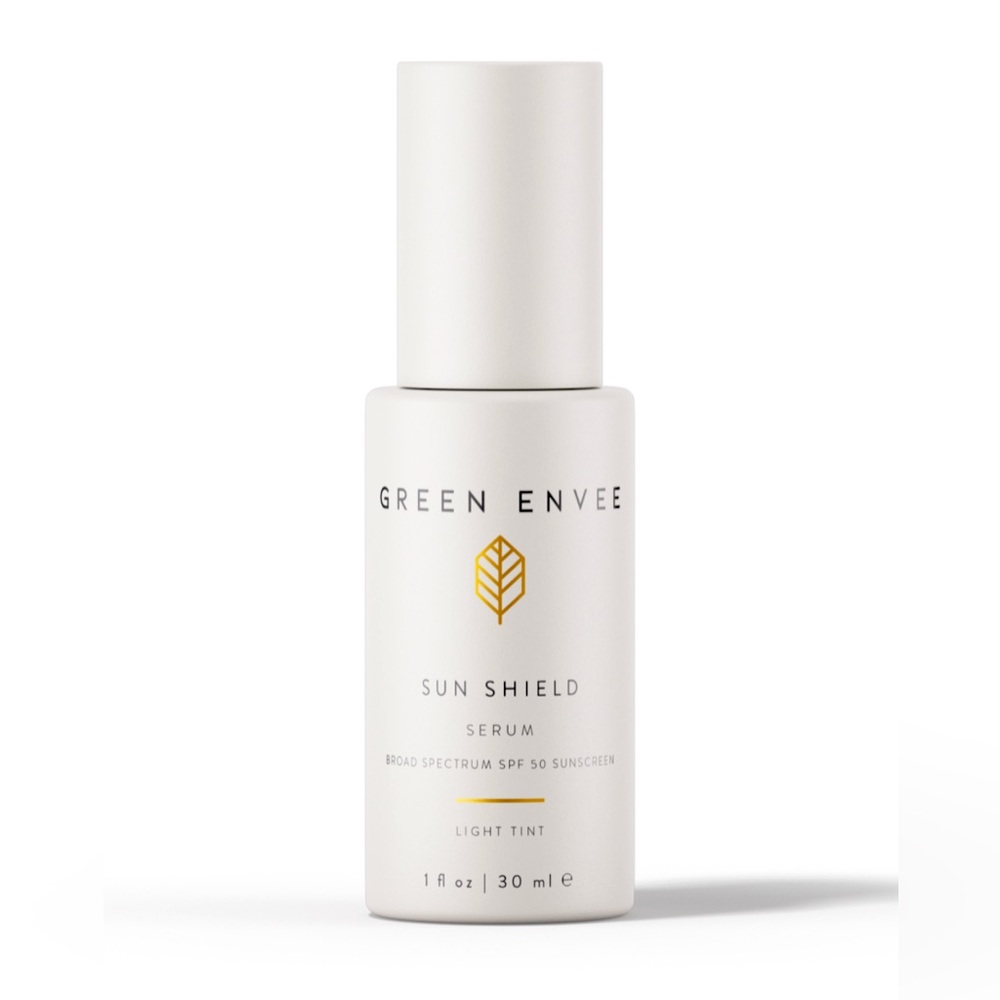 🌱 Green Envee Sun Shield Serum SPF 50 LIGHT TINT CRUELTY FREE ORGANIC NEW